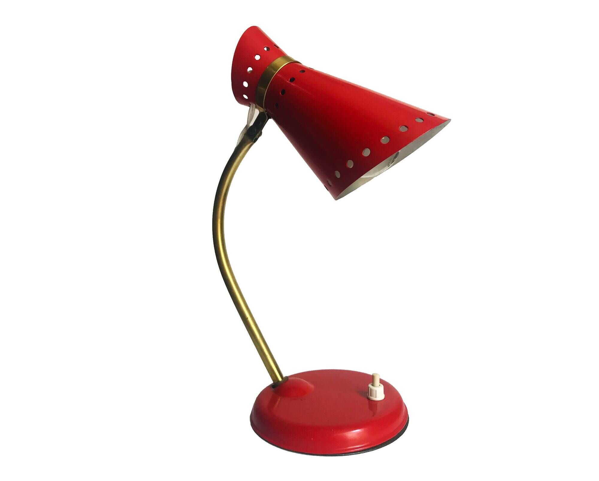 Lampe de Bureau Vintage • Diabolo • René Mathieu • Lunel • 1950