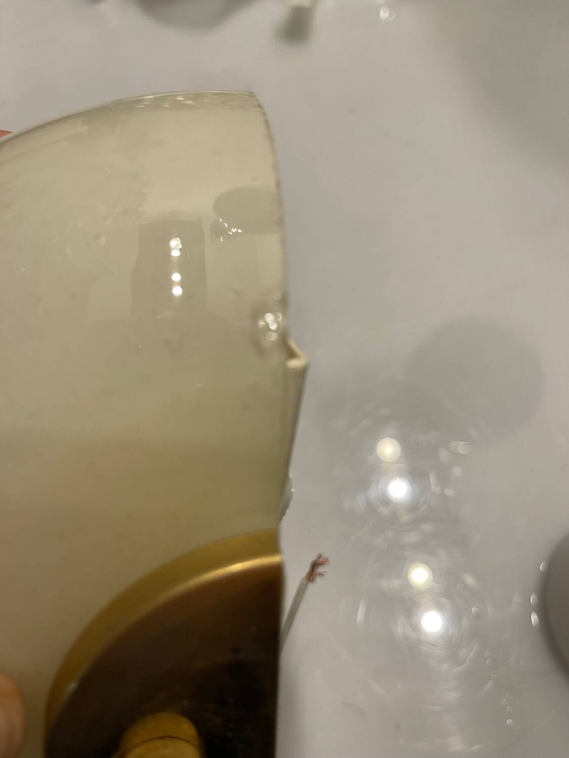 Murano Glass Brass Sconces Set of 4 1970’s