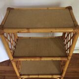 Vintage rattan shelf