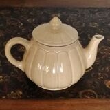 Cream-colored teapot
