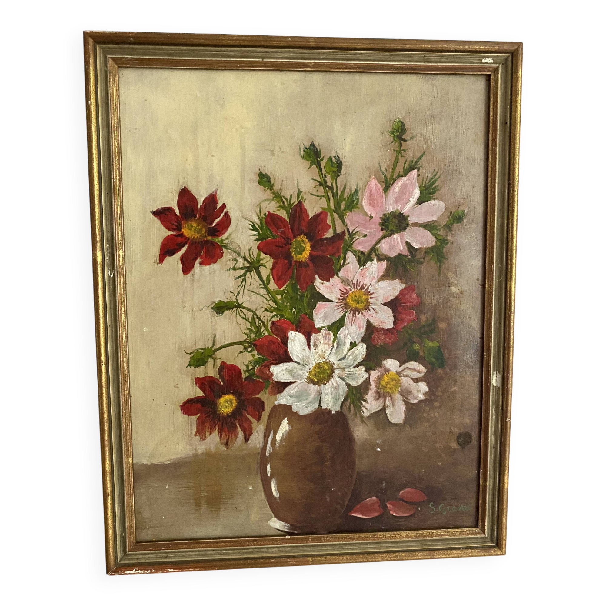 Peinture bouquet de fleurs