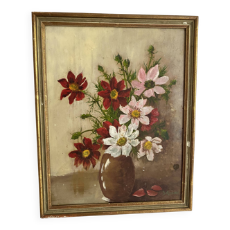 Flower bouquet painting