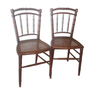 Pair of canne chairs