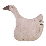 Fratelli Manelli travertine goose sculpture