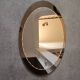 Bevelled oval mirror from the seventies