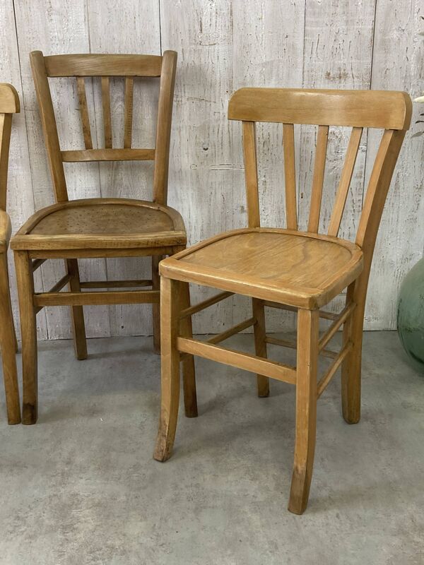Série de 4 chaises bistrot dépareillées (Luterna...)