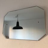 Beveled mirror octagonal 1930 54x36cm