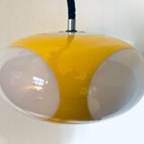 Vintage Yellow Plastic Ufo Ceiling Lamp by Luigi Colani for Massiv, Belgium, 1970s