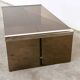 Smoked Glass Coffee Table Radice & Galotti with Chrome Details, Italy, 1970s