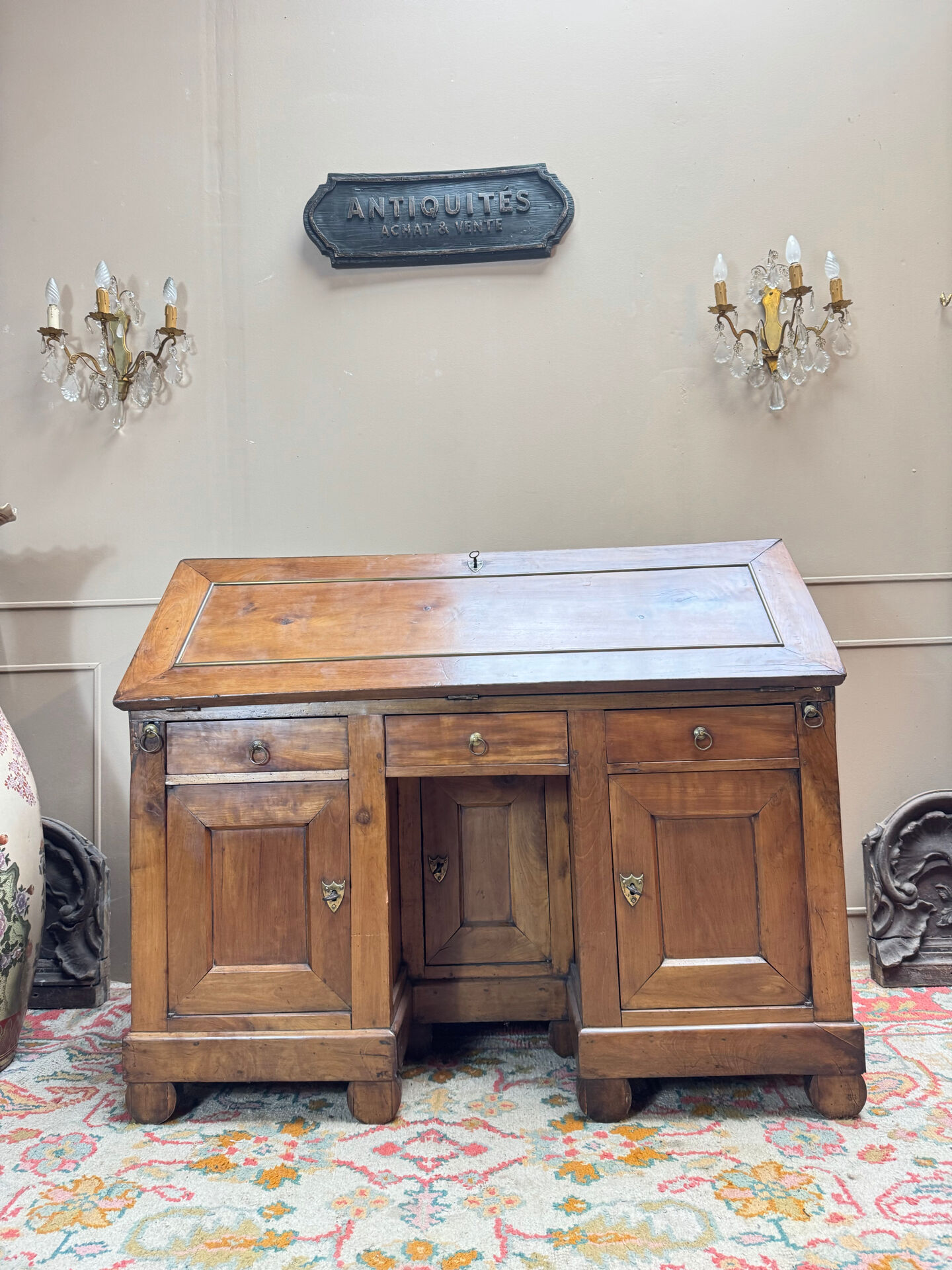 DIRECTORY PERIOD WALNUT SLOPING DESK 18TH CENTURY