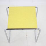 1960s tubular chrome plated side table, czechoslovakia