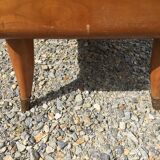 Vintage secretary desk, known as donkey's back, in cherry wood, Italian by Marelli & Fratelli.