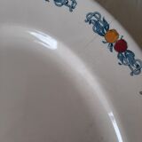 Plat ovale terre de fer Treillage Longchamp