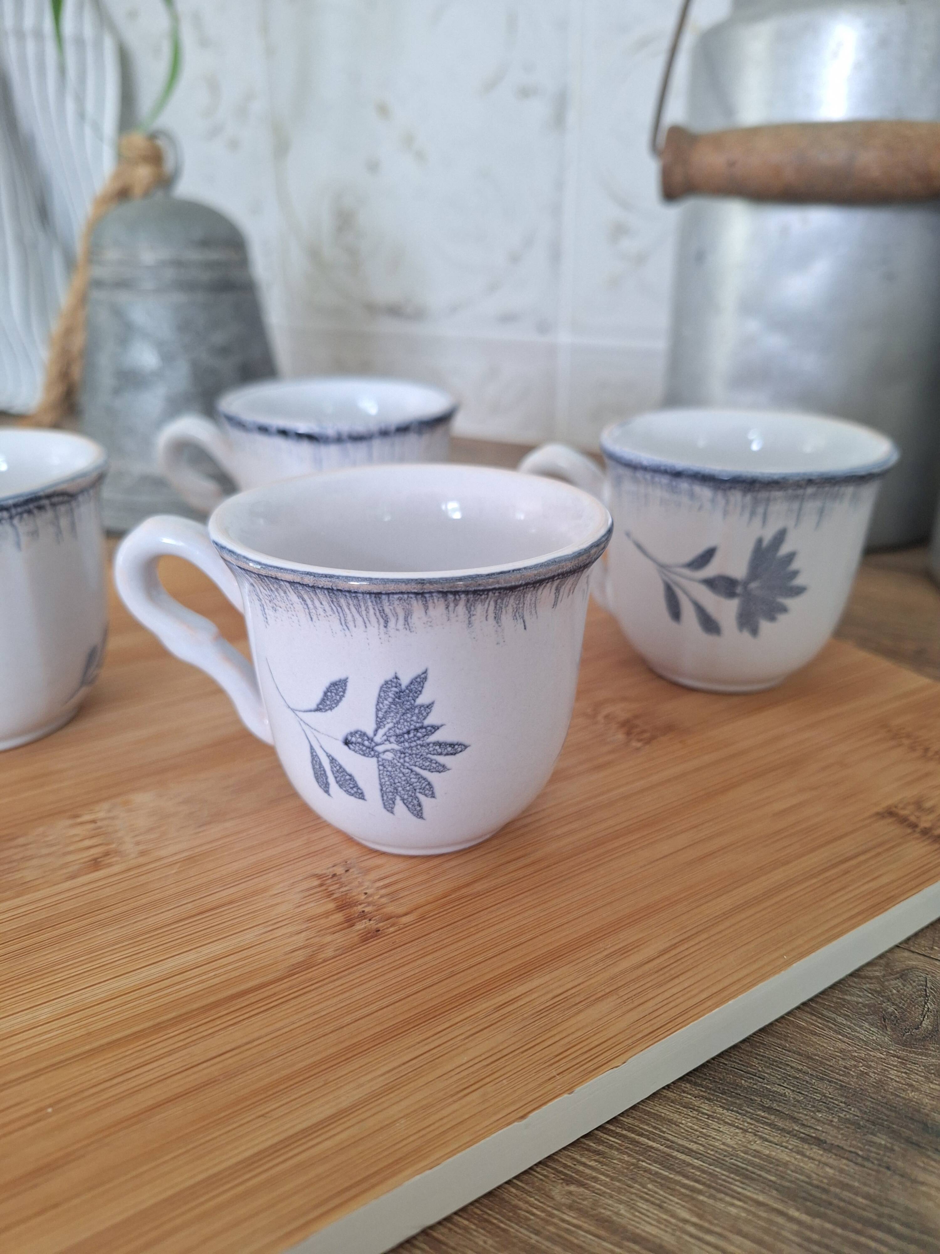 Tasse à café bleu Niderviller 1970 - 1980