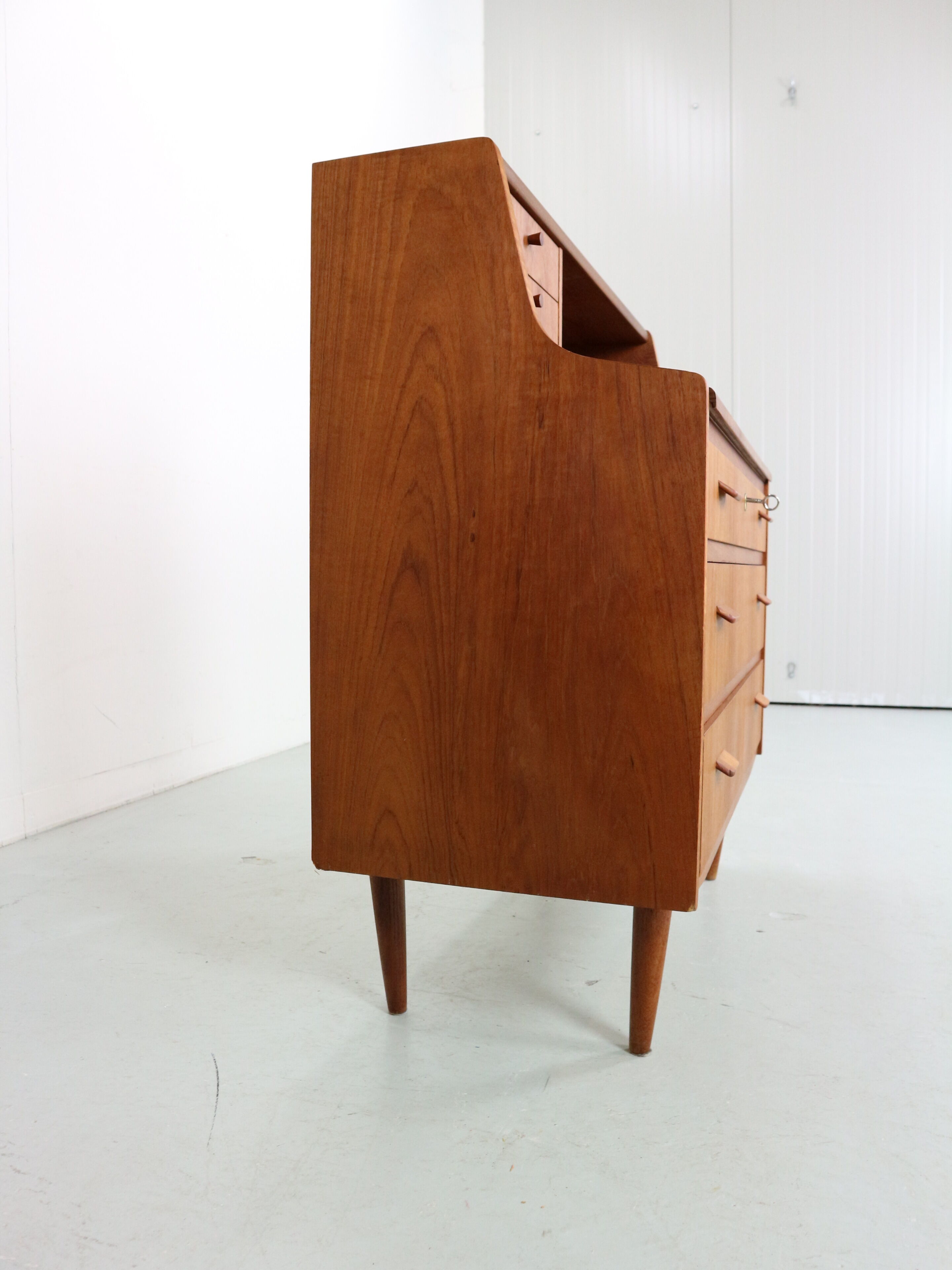 Mid- Century modern teak secretary- cabinet, 1960 Denmark