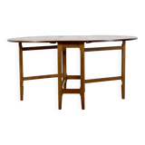Table à abattants en teck du milieu du siècle. Style vintage moderne/rétro/danois.