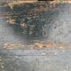 Painted wooden trunk L83 X H37 X P56