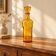 Vintage amber glass carafe with matching stopper – H 27 cm