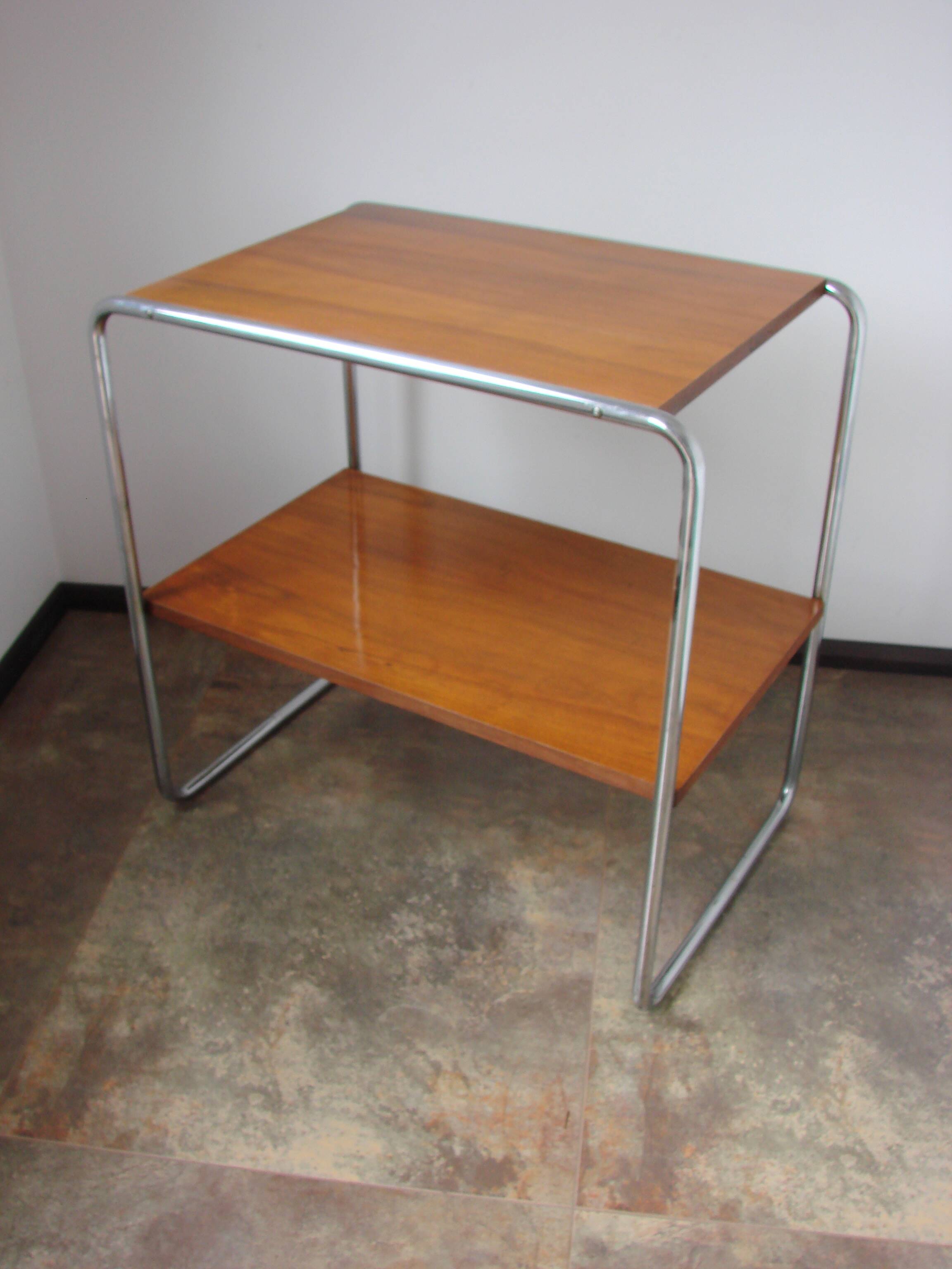 B12 side table by Marcel Breuer, Thonet, Czechoslovakia, 1930s, Bauhaus