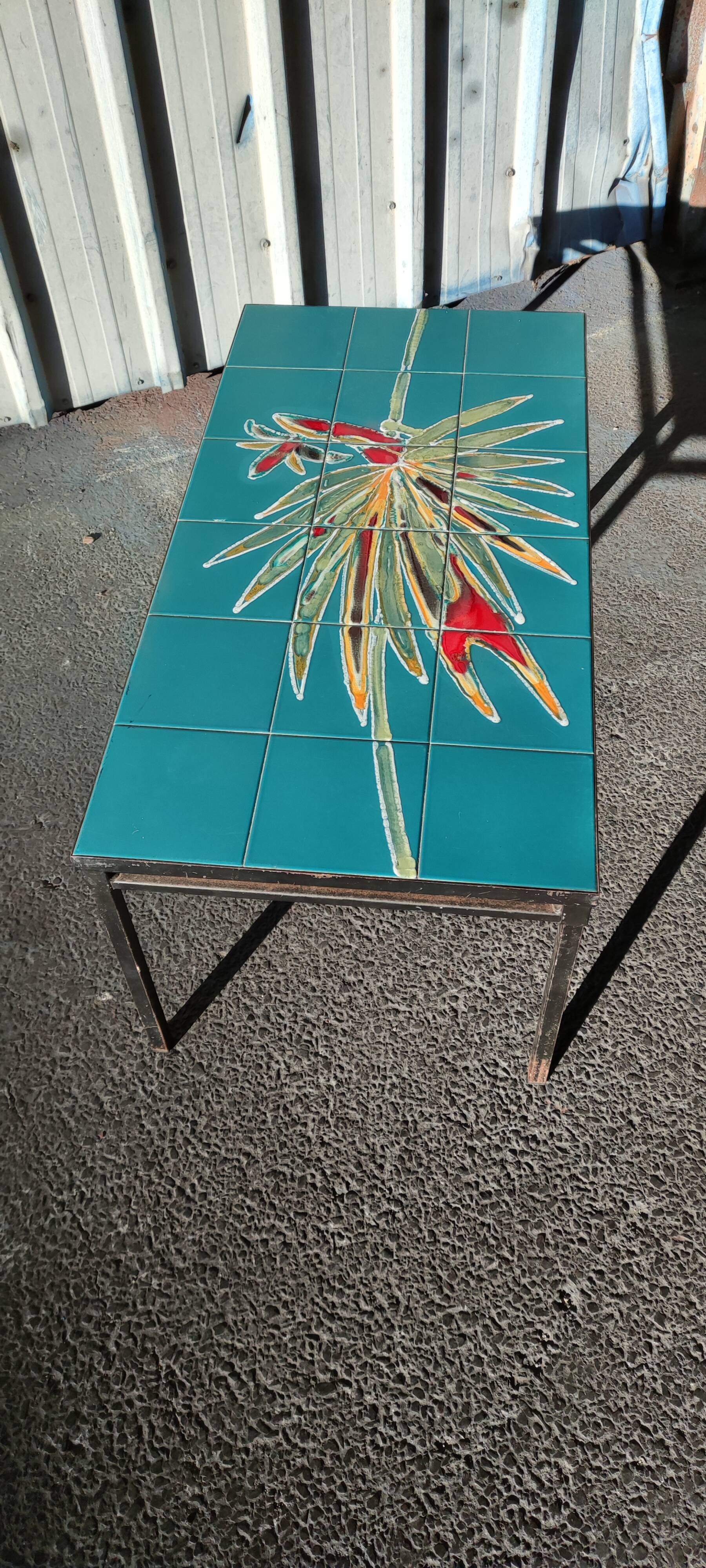 Ceramic coffee table from the 70s