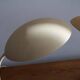 Pair of painted beige metal table lamps, 1930s
