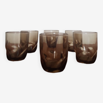 Lot de 6 verres noirs