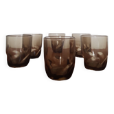 Lot de 6 verres noirs