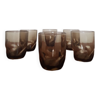 Lot de 6 verres noirs