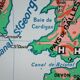 School map British Isles England Hatier n°58 and 58bis By Edouard Bruley years 60-70