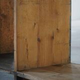 Primitive French shelf from the early 20th century in patinated oak, Wabi Sabi, 1920s.