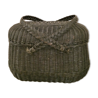 Old lidded basket