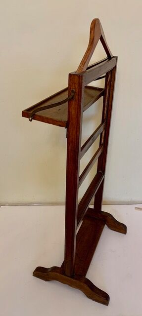 19th century walnut chamber valet