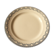 Plat rond Terre de Fer bleu Salins Guirlandes Louis XVI