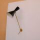 Vintage "Diabolo" wall apply in black metal and brass