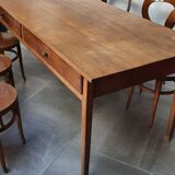 Ensemble table de ferme et 6 chaises Mouettes de Baumann