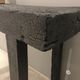 Console bois finition shou-sugi-ban en bois brulé avec traitement