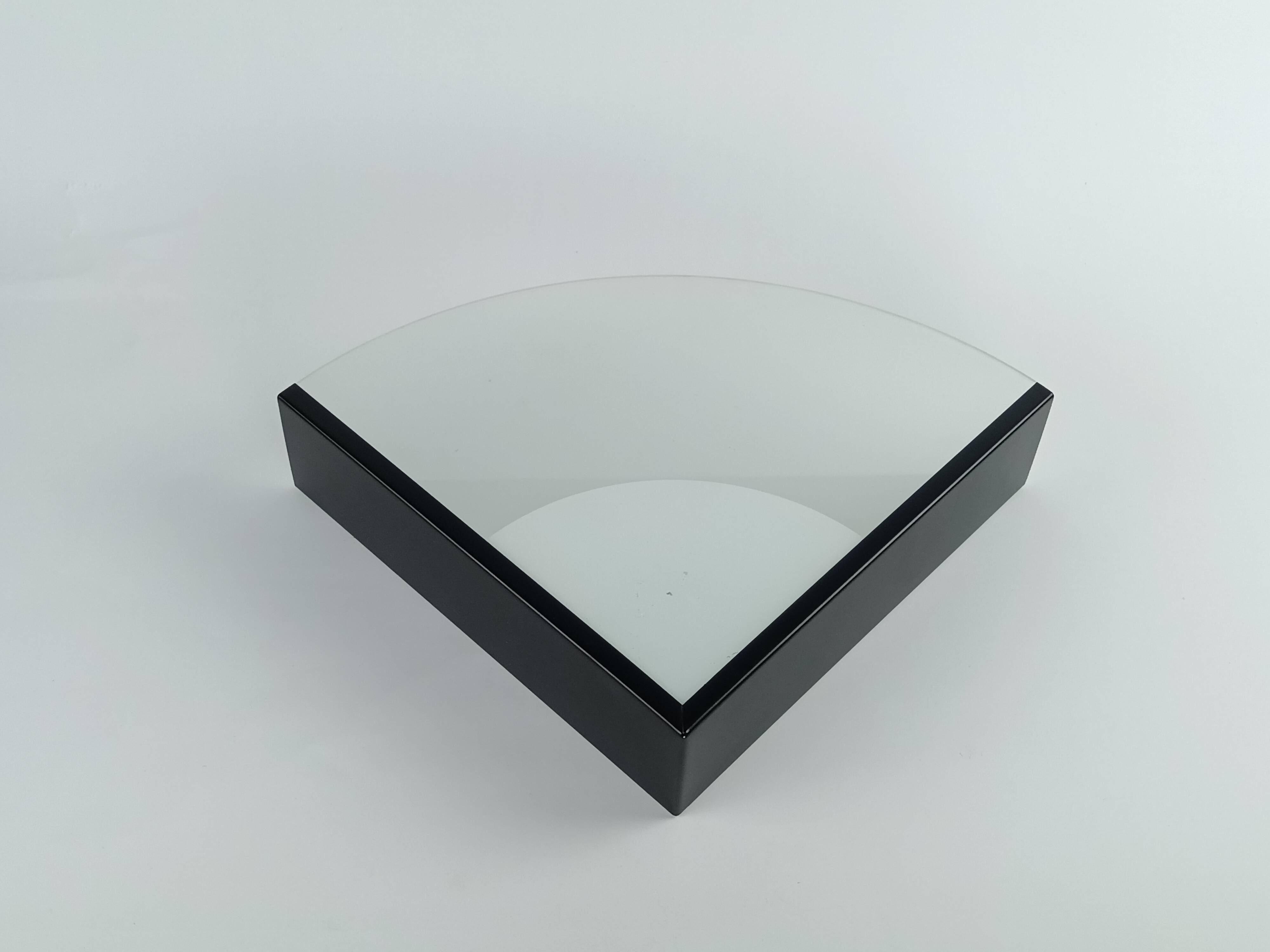 2 triangular wall lights 1980