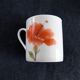 Service à café 12 tasses porcelaine motif coquelicot poteries du Marais vintage années 70