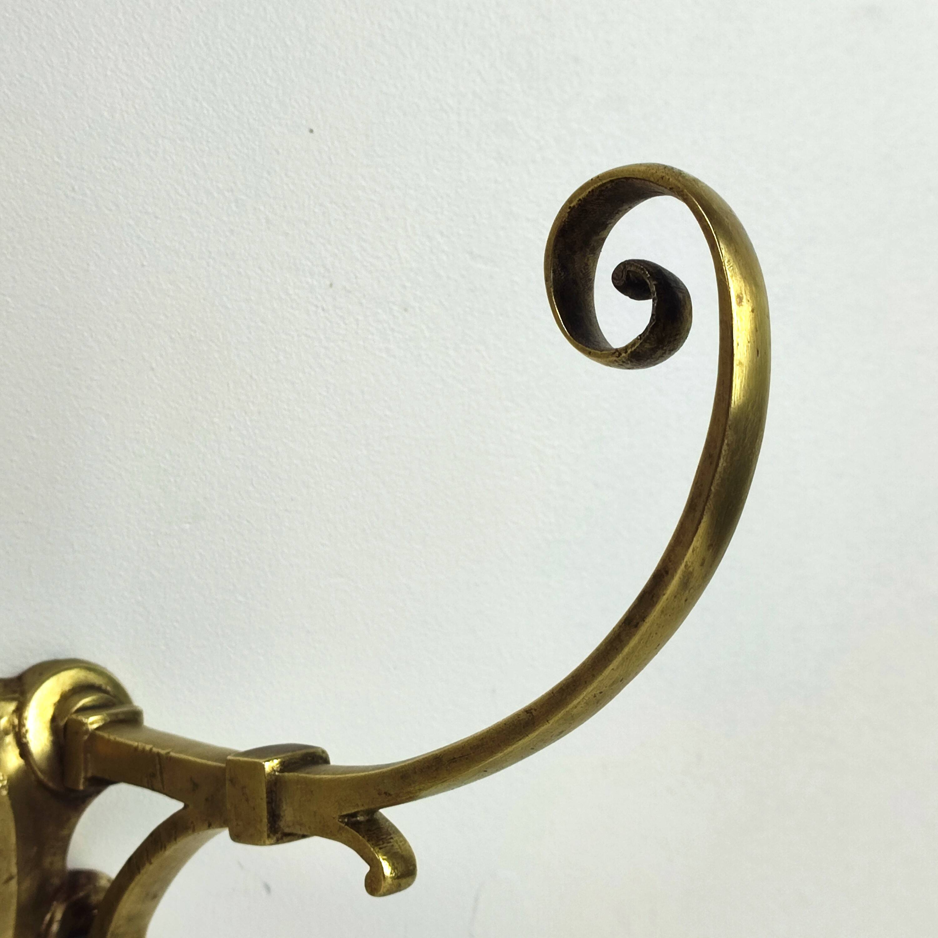 Brass coat hook