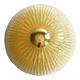 Venetian Lens Amber “Graniglia” Murano Glass Flush Mount