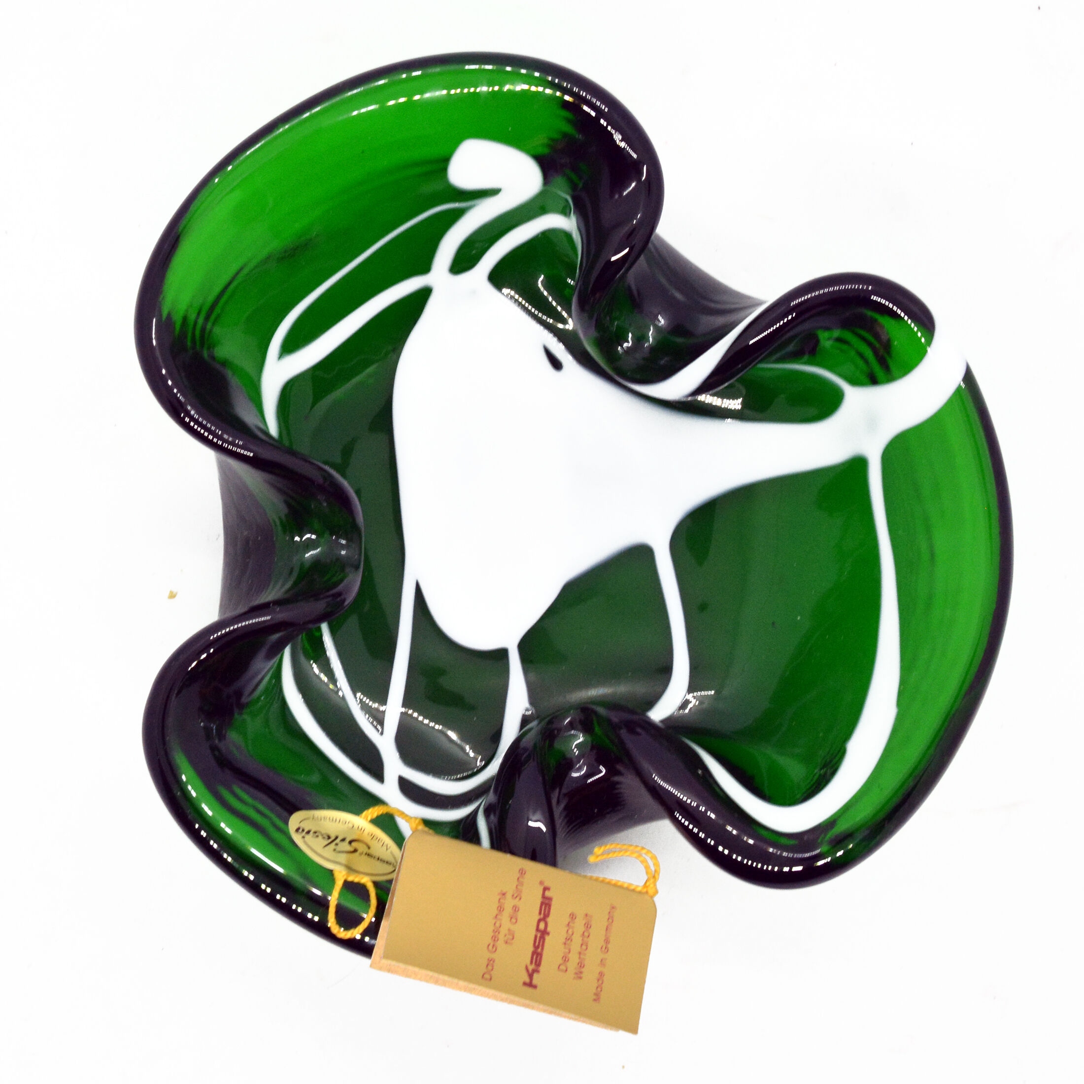 Kaspar Single Art glass ashtray, Germany 1970s