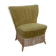 Cocktail chair with compass feet and original fabric