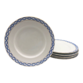 6 assiettes à dessert estampillées « osborne-england »