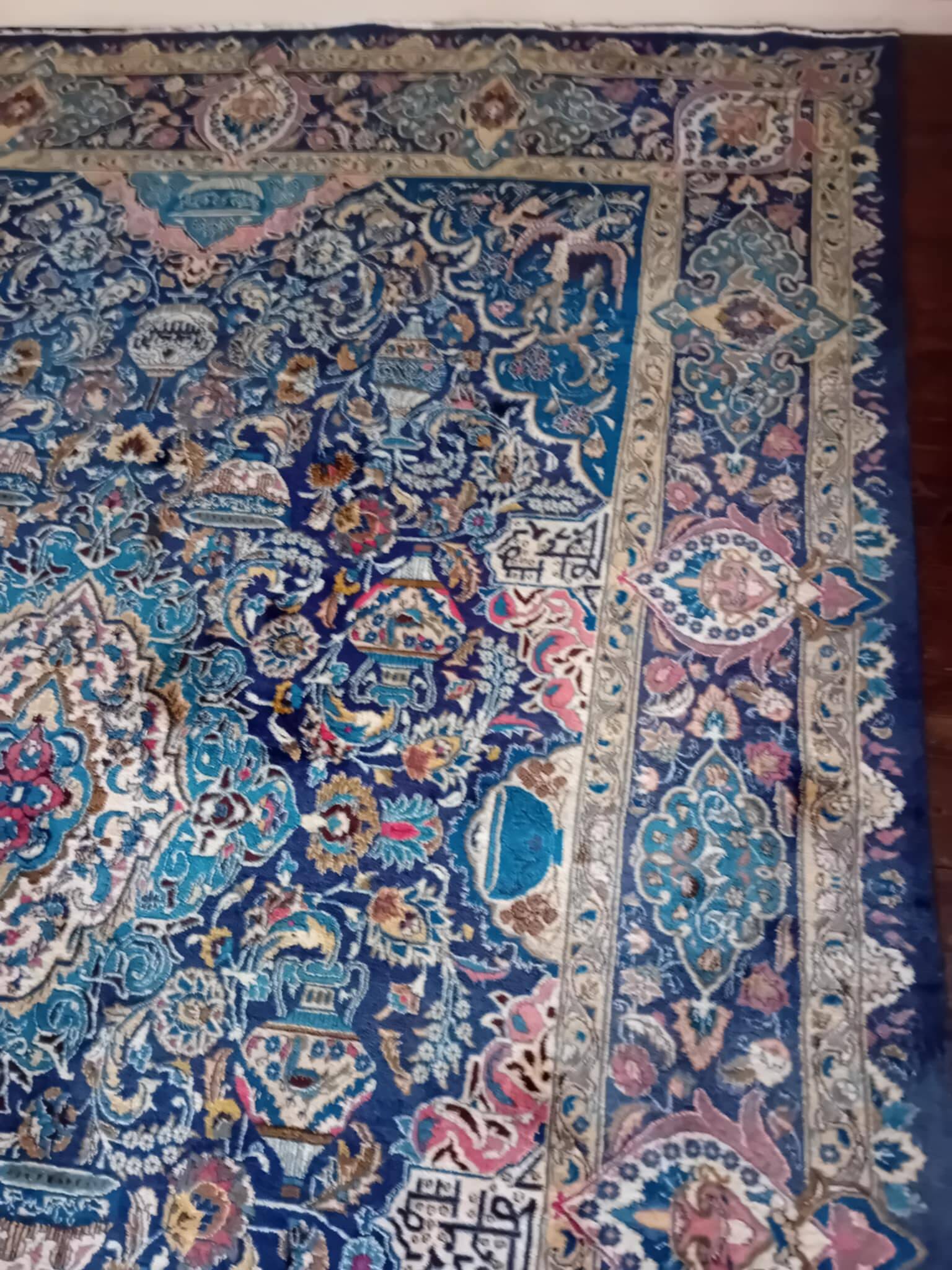 Handmade Persian Kashmar rug 381x291cm