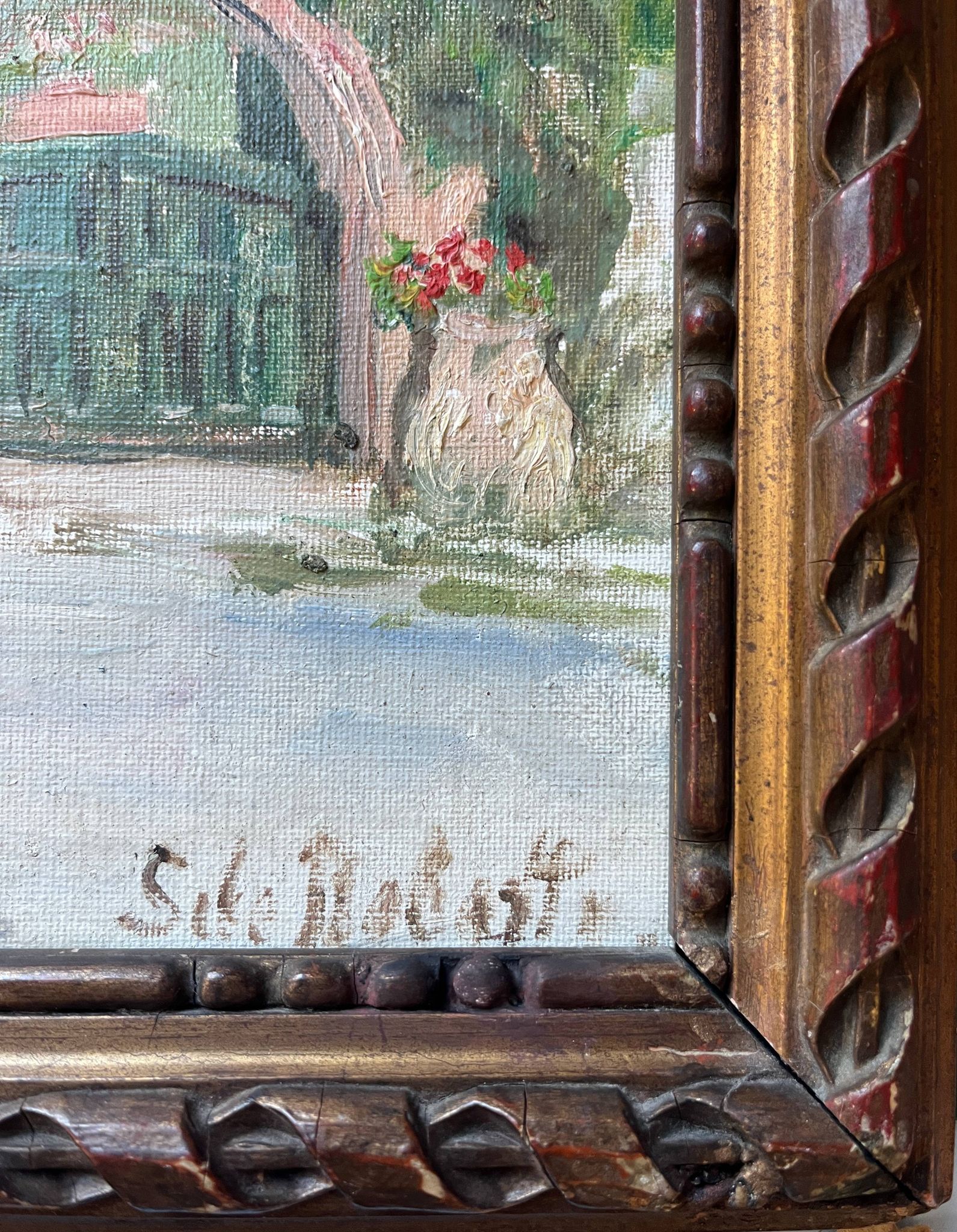 Tableau HST/P "Mediterranean Landscape" ref. H. Hayden