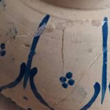 Morocco salad dish white blue 19th century.
