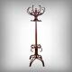 Large curved beech coat rack in the Thonet style – early 20th century