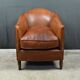 Fauteuil club solange en cuir de mouton
