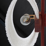 Scandinavian hanging lamp with resin caps, 1960