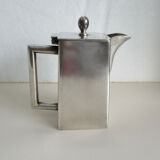 Silver metal coffee maker by B.Bohrmann for Hof Baden-Baden Frankfurt